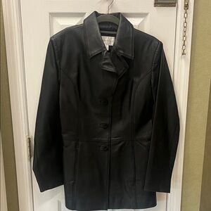 Worthington Classic Black Leather Jacket